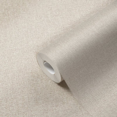 Galerie Flourish Beige Plain Texture Wallpaper FL61146