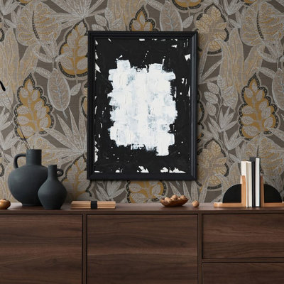 Galerie Flourish Bronze Tree Leaf Wallpaper FL61113