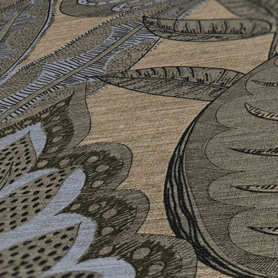 Galerie Flourish Bronze Tree Leaf Wallpaper FL61115