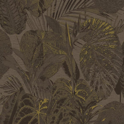 Galerie Flourish Bronze Tree Leaf Wallpaper FL61157