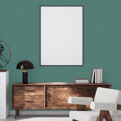 Galerie Flourish Green Plain Texture Wallpaper FL61135