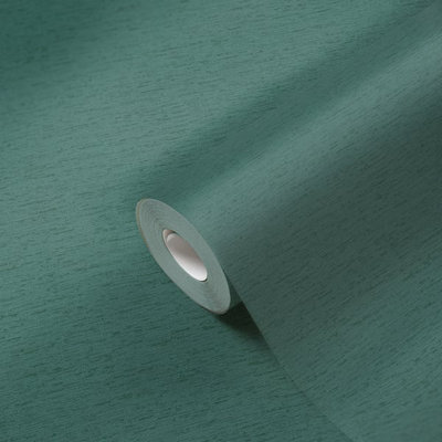 Galerie Flourish Green Plain Texture Wallpaper FL61135