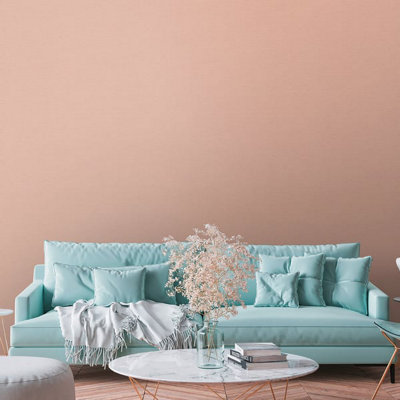 Galerie Flourish Orange Plain Texture Wallpaper FL61140