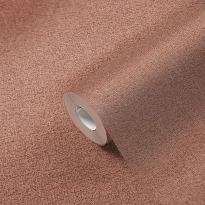 Galerie Flourish Orange Plain Texture Wallpaper FL61154