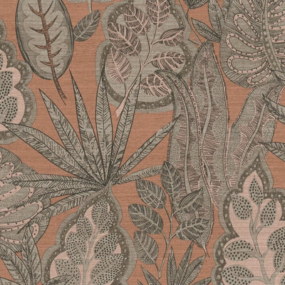 Galerie Flourish Orange Tree Leaf Wallpaper FL61112