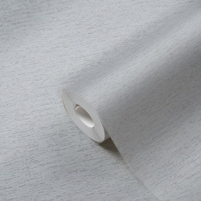 Galerie Flourish Silver Plain Texture Wallpaper FL61137