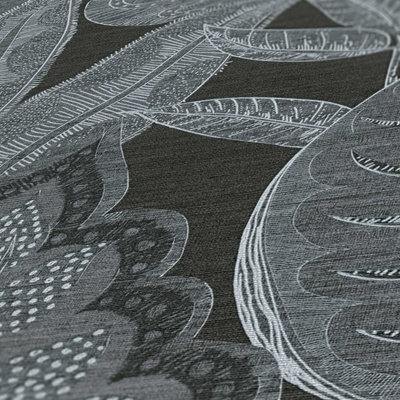 Galerie Flourish Silver Tree Leaf Wallpaper FL61111