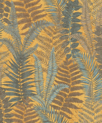 Galerie Flourish Yellow Tree Leaf A4 Wallpaper Sample FL61117