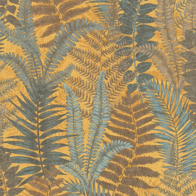 Galerie Flourish Yellow Tree Leaf Wallpaper FL61117