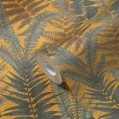 Galerie Flourish Yellow Tree Leaf Wallpaper FL61117