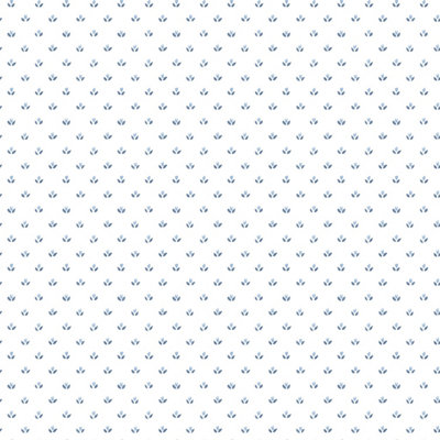 Galerie Fresh Kitchens 5 Blue Small Tulip Motif Smooth Wallpaper