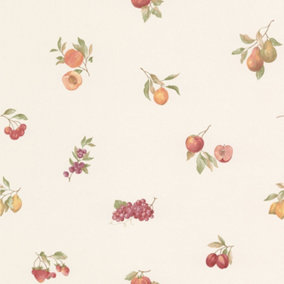 Galerie Fresh Kitchens 5 Cream Fruit Smooth Wallpaper