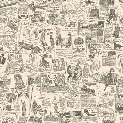Galerie Fresh Kitchens 5 Cream Vintage Magazine Ads Smooth Wallpaper