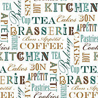 Galerie Fresh Kitchens 5 Green Coffee Smooth Wallpaper
