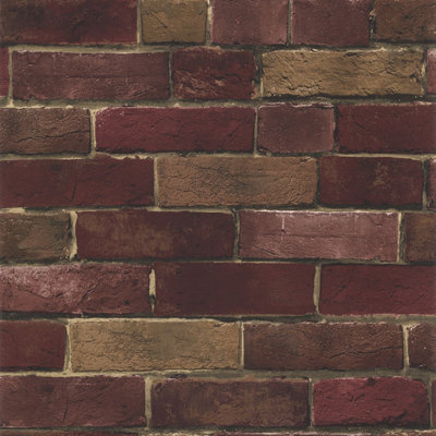 Galerie Fresh Kitchens 5 Red Brick Effect Smooth Wallpaper