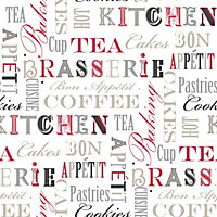 Galerie Fresh Kitchens 5 Red Coffee Smooth Wallpaper