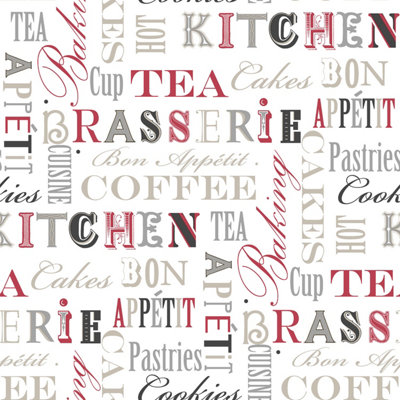 Galerie Fresh Kitchens 5 Red Coffee Smooth Wallpaper