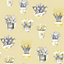 Galerie Fresh Kitchens 5 Yellow Gold Bold Flower Smooth Wallpaper