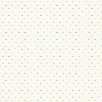 Galerie Fresh Kitchens 5 Yellow Gold Small Tulip Motif Smooth Wallpaper