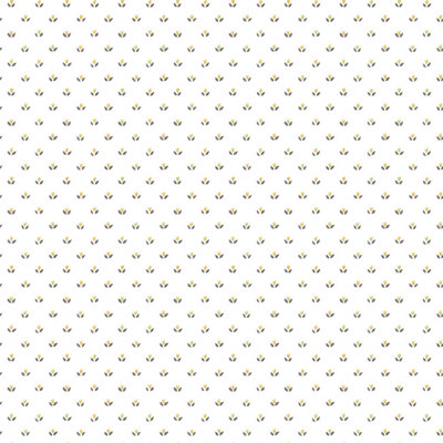 Galerie Fresh Kitchens 5 Yellow Gold Small Tulip Motif Smooth Wallpaper