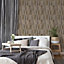 Galerie Fusion Brown Geo Point Wood Effect Motif Wallpaper