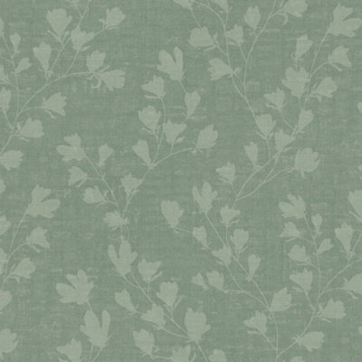 Galerie Fusion Green Floral Trail Motif Wallpaper