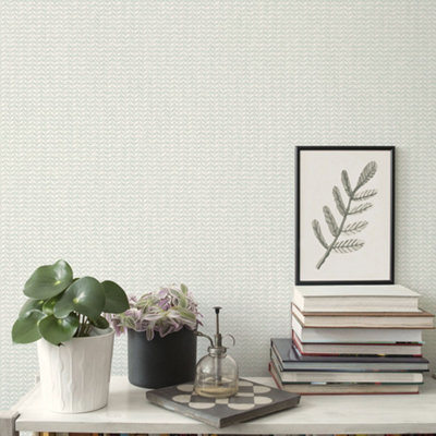 Galerie Geometrix Mint Mini Leaf Texture Smooth Wallpaper