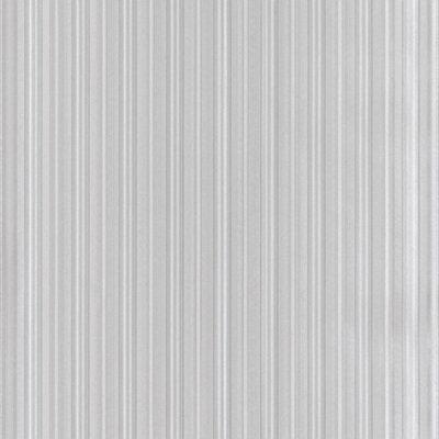 Galerie Geometrix Silver Vertical Stripe Emboss Smooth Wallpaper