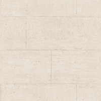 Galerie Global Fusion Beige Concrete Block Smooth Wallpaper