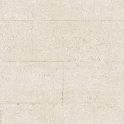 Galerie Global Fusion Beige Concrete Block Smooth Wallpaper