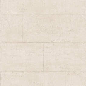 Galerie Global Fusion Beige Concrete Block Smooth Wallpaper