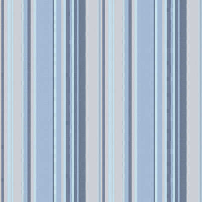 Galerie Global Fusion Blue Gf Stripe Smooth Wallpaper