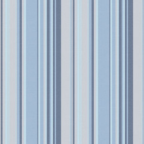 Galerie Global Fusion Blue Gf Stripe Smooth Wallpaper
