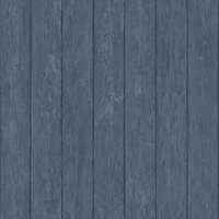 Galerie Global Fusion Blue Wood Smooth Wallpaper