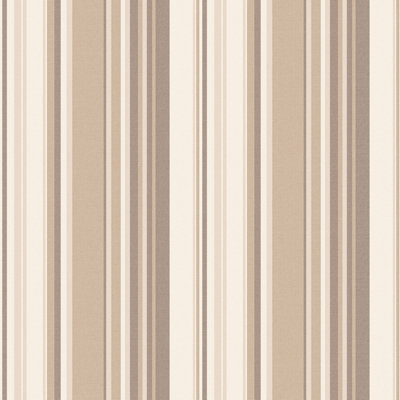 Galerie Global Fusion Bronze Brown Gf Stripe Smooth Wallpaper