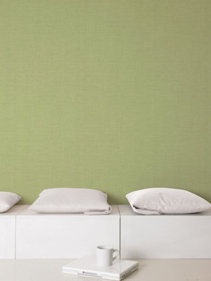 Galerie Global Fusion Green Rattan Smooth Wallpaper