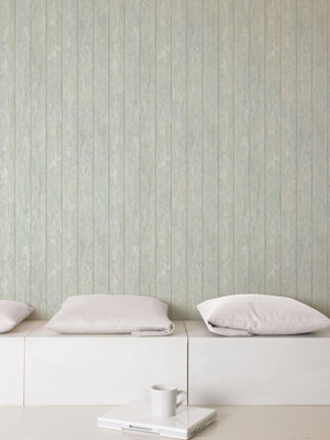 Galerie Global Fusion Green Wood Smooth Wallpaper