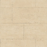 Galerie Global Fusion Yellow Gold Concrete Block Smooth Wallpaper