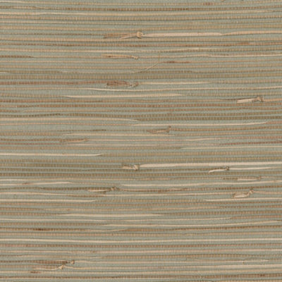 Galerie Grasscloth 2 Brown/Green Classic Knotted Grasscloth Wallpaper Roll