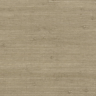 Galerie Grasscloth 2 Brown Knotted Thin Weave Grasscloth Wallpaper Roll