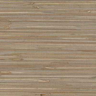 Galerie Grasscloth 2 Grey/Brown Classic Knotted Grasscloth Wallpaper Roll