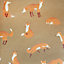 Galerie Great Kids Bronze Smooth Glitter Friendly Foxes Wallpaper Roll