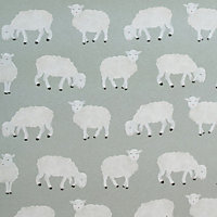 Galerie Great Kids Grey Smooth Glitter Sweet Sheep Wallpaper Roll