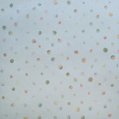 Galerie Great Kids Light Blue Smooth Glitter Watercolor Dots Wallpaper Roll