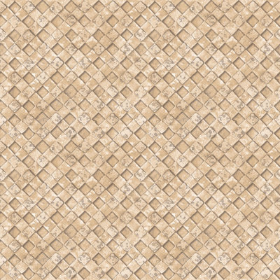 Galerie Grunge Beige Brown Metal Grate Smooth Wallpaper