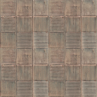 Galerie Grunge Bronze Steel Plates Smooth Wallpaper