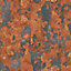 Galerie Grunge Copper Orange Black Industrial Stripe Smooth Wallpaper