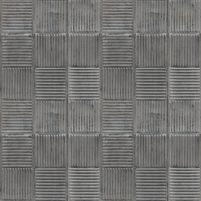 Galerie Grunge Grey Metal Grate Smooth Wallpaper