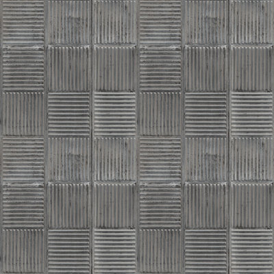 Galerie Grunge Grey Metal Grate Smooth Wallpaper