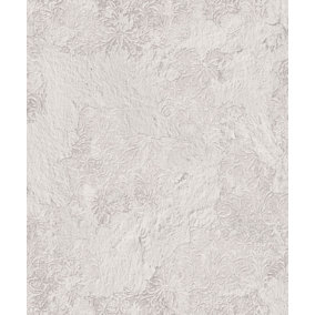Galerie Grunge Grey White Concrete Damask Smooth Wallpaper